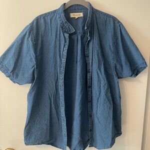 Madewell Blue Short Sleeve Shirt